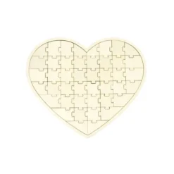Puzzle En Bois En Forme De Coeur