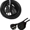 Rallonge Lectrique Noir 5 M Tres Pour Extérieur Ip44