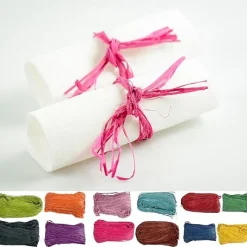 Raphia Naturel Couleur En Pelote De 50 Gr