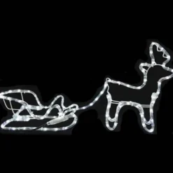 Renne Traineau Lumineux 108 Led Blanc