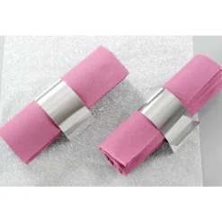 Rond De Serviette Argent M Tallis En Carton X 10 Pi Ces