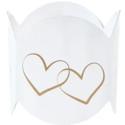 Rond De Serviette En Carton Colombe X 10 Pi Ces