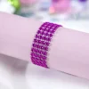 Rond De Serviette Mariage Strass Fuchsia X 100 Pi Ces