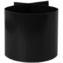 Rond De Serviette Noir En Carton X 6 Pi Ces