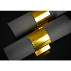 Rond De Serviette Or M Tallis En Carton X 10 Pi Ces