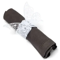 Rond De Serviette Papillon X 20 Pi Ces