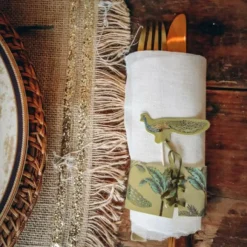 Rond De Serviette Tropical Peacock X 10