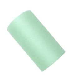Rouleau De Tulle 8Cm Mariage Vert Pastel