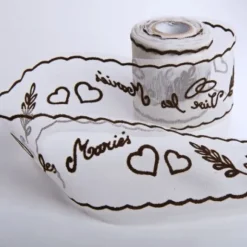 Rouleau De Tulle Floqu Vive Les Mari S Chocolat