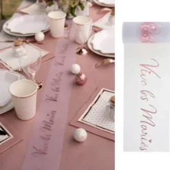 Rouleau De Tulle Vive Les Mari S Rose Gold