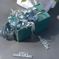 Ruban Bolduc Joyeux Anniversaire Bleu Canard 10Mm X 25 M Tres