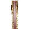 Ruban Charlotte Dentelle Rose 50Mm X 20 M Tres