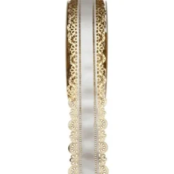 Ruban Charlotte Dentelle Blanc 50Mm X 20 M Tres