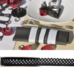 Ruban Dentelle Autocollant Noir X 3 M Tres