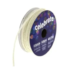 Ruban En Bobine Jute Blanc 2Mm X 8M