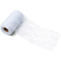 Ruban En Dentelle Blanc 10Cm X 10 M Tres