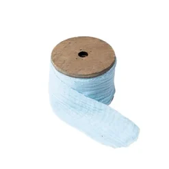 Ruban Gaze De Coton Bleu Ciel