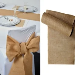 Ruban Jute 20Cm Pour Noeuds De Chaise Mariage