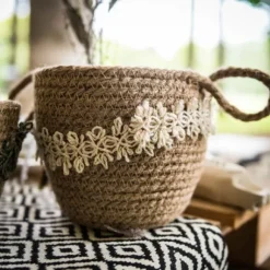 Ruban Jute Ivoire Ethnique