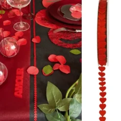 Ruban Mariage Avec Coeur Rouge 10Mm X 5 M Tres
