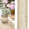 Ruban 50Mm Pas Cher En Jute Et Dentelle