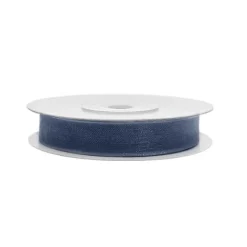 Ruban Organdi 7 Mm Bleu Marine X 20 M Tres