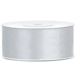 Ruban Satin Argent 25Mm X 25 M Tres