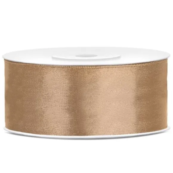 Ruban Satin 25Mm Dor X 25 M Tres