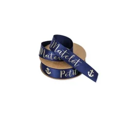 Ruban Satin Petit Matelot Satin Bleu Marine