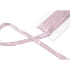 Ruban Satin Rose Avec Coeur Paillet