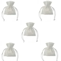 Sac Drag Es En Jute Blanc X 5 Pi Ces