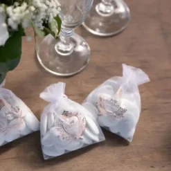 Sachet A Dragees Just Married Rose Gold X 6 Pi Ces