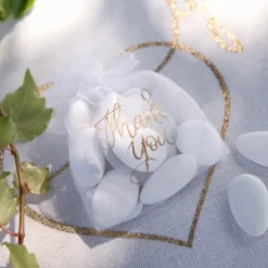 Sachets Drag Es Just Married Thank You Or 10 Cm X6 Pi Ces