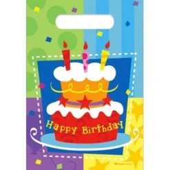 Sacs Surprise Happy Birthday G Teau X6Pcs