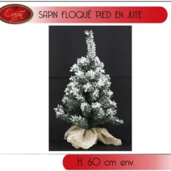 Sapin Décoratif De Noel Pied Jute 60Cm