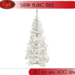 Sapin De Noel Artificiel Blanc Iris 210Cm