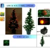 Sapin De Noel Fibre Optique 42 Boules Led Or