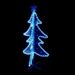 Sapin De Noel Lumineux Ext Rieur 72 Led Bleu