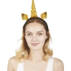 Serre-T Te Licorne Or Et Noir