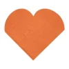Serviette En Papier Coeur Orange X20