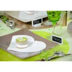 Serviette En Papier Coeur Vert Anis X20