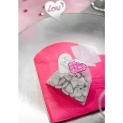 Serviette En Papier Coeur Or X20