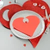Serviette En Papier Coeur Rouge X20