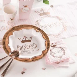 Serviettes En Papier Anniversaire Princesse 25Cm X20 Pi Ces
