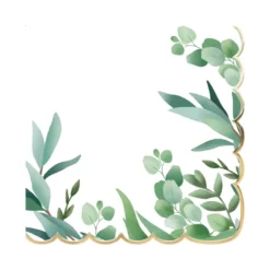 Serviettes En Papier Eucalyptus 33Cm X 16 Pi Ces