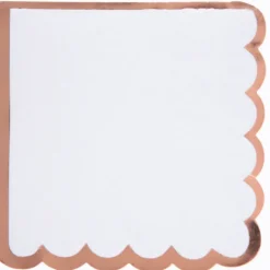 Serviettes En Papier Festonn S Rose Gold 25Cm X20 Pi Ces