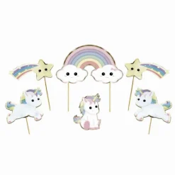 Set De 6 D Coration G Teaux Baby Licorne