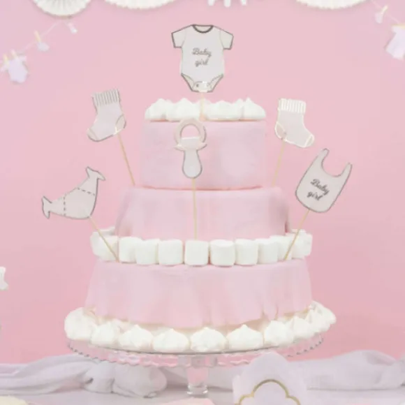Set De 6 D Coration G Teaux Baby Girl