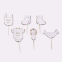 Set De 6 D Coration G Teaux Baby Girl