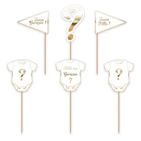 Set De 6 D Coration G Teaux Gender Reveal